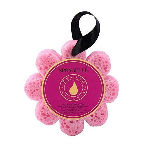 Spongelle Beyond Cleansing Boxed Flower Sponge, Bulgarian Rose Alba Botanica Hawaiian Facial Cleanser, Pineapple Enzyme 8 oz (Pack of 3)